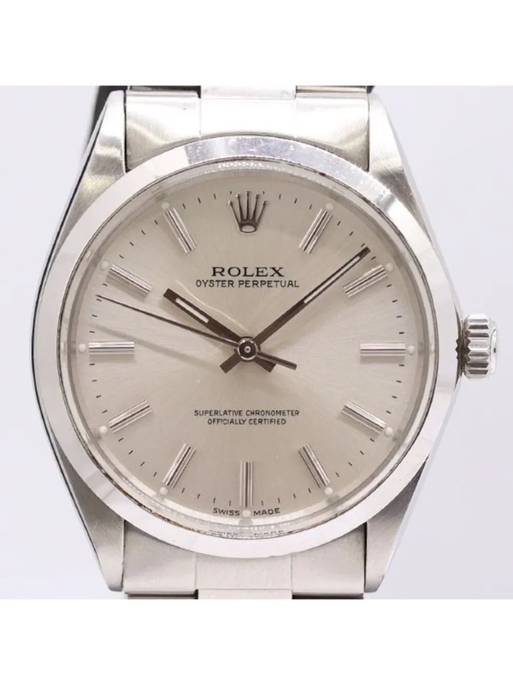 Rolex Oyster Perpetual Automatic Silver Dial Watch